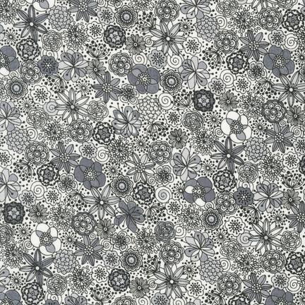 Garden Sketch in Grey